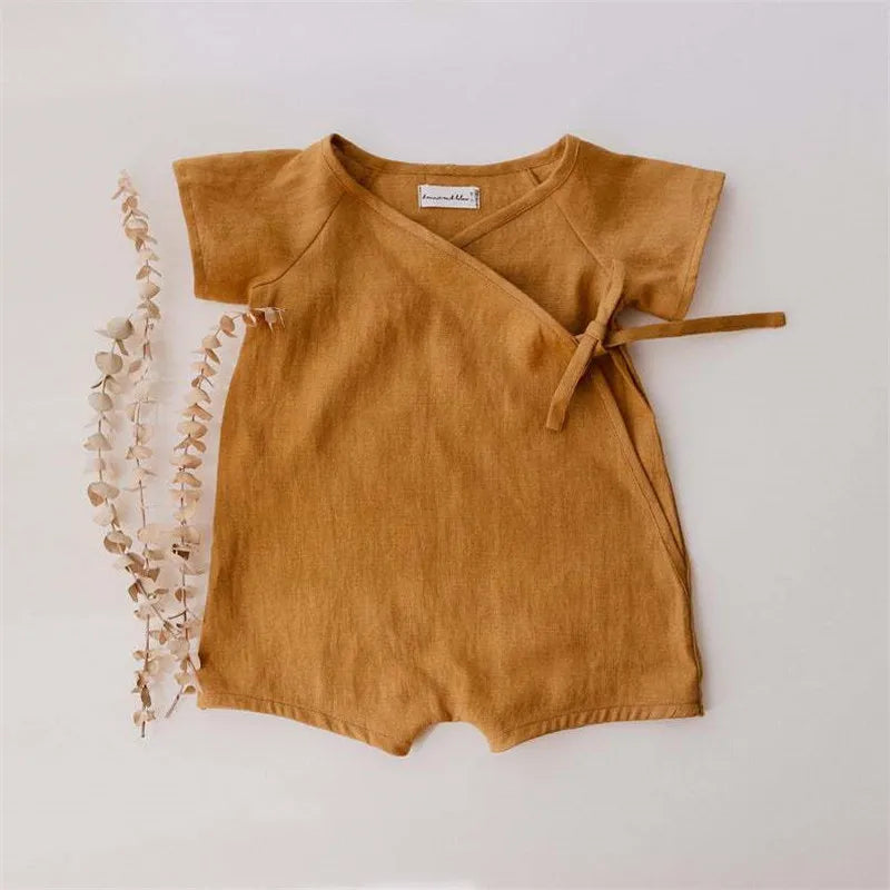 Linen Cotton Baby Romper